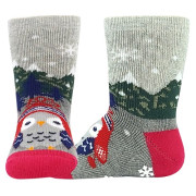 Ponožky kojenecké froté Huhik ABS růžové 