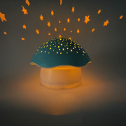 Projektor noční oblohy s bílým šumem a senzorem pláče Star Mushroom Pabobo
