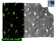 Space Xplorers deka 100x150 cm vesmírný design ve tmě svítící 0 m+