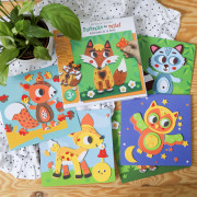 Pěnové obrázky Lesní zvířátka 3+