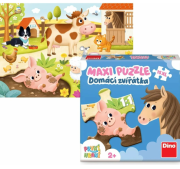 První hraní Domácí zvířátka maxi puzzle 15 dílků Dino