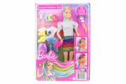Barbie Leopardí panenka s duhovými vlasy a doplňky