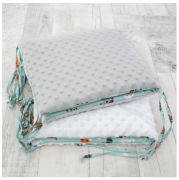 Luxusní mantinel do postýlky Minky Forest Esito