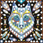 Kreativní sada Maxi Mandaly pro přátele Mozaika 8 ks Janod Atelier