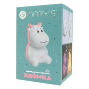 LED silikonová noční lampička Rgb - kravička Mary's 