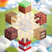 Magnetická stavebnice Minecraft Diamond Lava TNT 87 ks