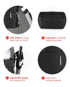 Organizér na kočárek Grab&Go Skip Hop Ultra Černý