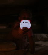 LED silikonová noční lampička Rgb se zvukem - kočička Mary's