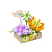 Stavebnice mini Květinové aranžmá sukulentů 295 dílků Koco