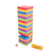 Barevná Jenga Bigjigs Toys