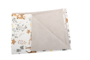 Povlečení 120x90 cm (peřinka + polštářek) Lesní zvířátka/béžová Bomimi 