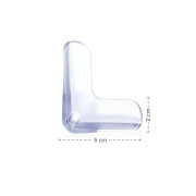 Ochrana rohů trojitá 4 ks Transparent Zopa