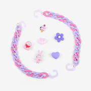 Amulety - ozdoby na boty Amuletz Lila set mix Coqui