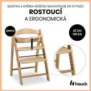 Dřevěná židle Arketa dub masiv Hauck