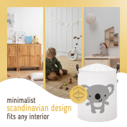 Koš na hračky bavlněný uzavíratelný 43 l Sipo