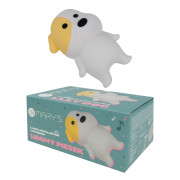 LED silikonová noční lampička Rgb se zvukem - odpočívající pejsek Mary's 