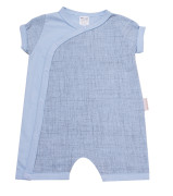 Overal letní kojenecký krátký rukáv/nohavice Modrý MKcool