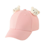 Letní kšiltovka bavlněná jednobarevná s medvídkem 48 -50 cm Besnazzy