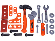 Vrtačka na baterie s nářadím 24 ks v kufříku ve tvaru kladiva