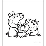 Mini omalovánky s pastelkami Prasátko Peppa