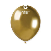 Balónek shiny 13cm/5" zlatý 10 ks