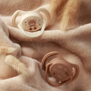 Dudlíky silikonové symetrické 0 - 6 m, 2 ks BabyOno