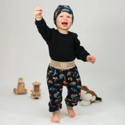 Dětské tepláky s vysokým pasem Chameleon - tmavě modrá Esito