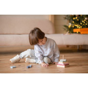 Barevná pyramida - dřevěná skládačka 9 dílů Cubika