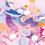 Podložka na hraní s vodou Mořské víly růžová Ludi