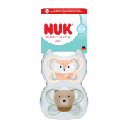 Dudlík Perfect Match Air Fox/Bear 0-2 m 2 ks box Nuk
