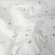 Mušelínová plena 70 x 70 cm - 2 ks v balení karamelová srdíčka + méďa šíp Prem