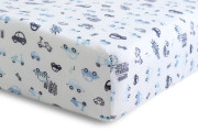 Mušelínové prostěradlo Design s gumou 60 x 120 cm BabyMatex