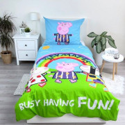 Povlečení Peppa Pig PEP125 svítící 140 x 200, 70 x 90 cm Jerry Fabrics