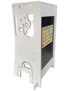 Rostoucí učící věž Kočka se skluzavkou a tabulí 2Kids Toys 