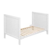 Postýlka dřevěná Mila 3 in 1 White Wood 120 x 60 cm Petite & Mars