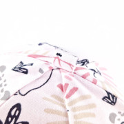 Čepice podšitá Outlast® - bílá lvi/růžová baby Vel. 2 (39-41 cm)