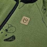 Mikina rozepínací zelená pejsci Little Angel