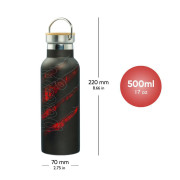 Termoláhev s bambusovým víčkem 500 ml Baagl