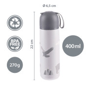 Termoska na tekutiny se silikonovým držákem 400 ml Zopa