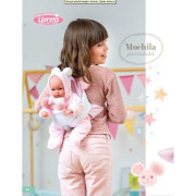Obleček pro panenku miminko New Born velikosti 35-36 cm Llorens 2dílný růžový