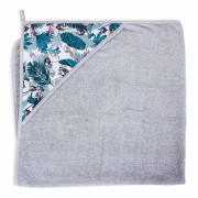 Froté ručník s aplikací a kapuckou 100 x 100 cm  