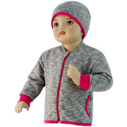 Dětská mikina David Šedá + růžová Esito