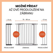 Zábrana Open N Stop 2 rozšíření o 21 cm Hauck