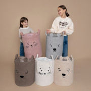 Koš na hračky Premium Bouclé se šňůrkou 43 l Sipo