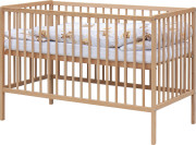 Dětská postýlka s kompletní výbavou přírodní 120 x 60 cm Lila béžová Scarlett