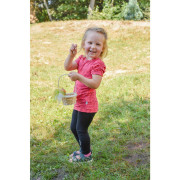 Tričko dívčí tenké TISK KR Outlast®UV faktor 50+, jahodová kytičky
