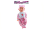 Miminko zvukové 30 cm růžový obleček