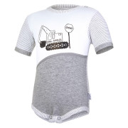 Body tenké Stavitel KR Outlast® - pruh bílošedý melír