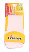 Punčocháčky s aloe vera světle růžové hladké Loana vel. 50/56 