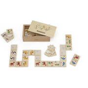 Dřevěné domino zvířátka